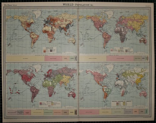 1921 grande mappa - grande, mondo