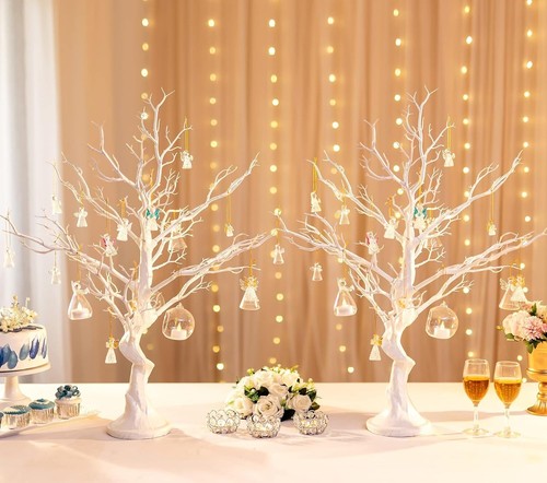 2pz albero artificiale bianco - 2pz,