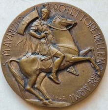 MEDAGLIA MAURIZIANA CIRCOLO UFFICIALI FORZE ARMATE ESERCITO PROTETTORE GUERRA 