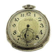 Orologio da tasca 1925 Waltham Premier 12s 17J • Cassa Elgin Giant 14K GF • Funzionante