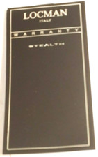 LOCMAN -GARANZIA PER OROLOGIO - VINTAGE - USATA