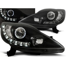 Fari Angel Eyes LED Nero per