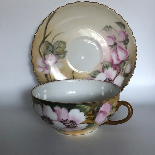 Antica tazza tè piattino - tazza, da