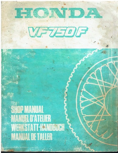 Honda vf750f manuale officina - honda,