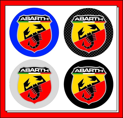 Adesivi tipo abarth scudetto - adesivi,