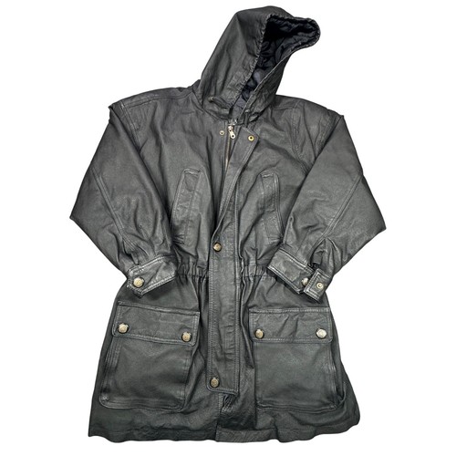 Nyda giacca parka pelle donna - parka,