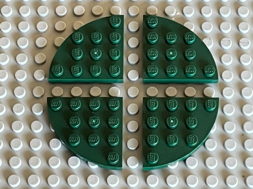 Plaque lego dkgreen plate - 4,