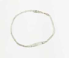 BRACCIALE A FASCIA ZIRCONATA IN ARGENTO 925 RODIATO IN ORO BIANCO 18 KT