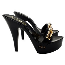 Mule laccati neri Made in