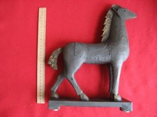 Statua artefatto scultura cavallo troiano grande vintage