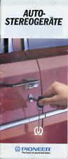 PIONEER 1987 Brochure Catalog Component Stereo Centrate Series,kex,kpx,Dex,Cdx