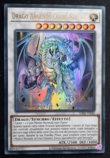 DRAGO ARGENTO OCCHI AZZURRI Ultra Rara in Italiano SDBE-IT040 YUGIOH