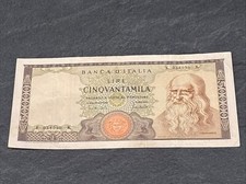 50000 lire leonardo - lire, 1970