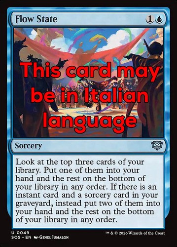 Mtg flow state foil exc - mtg,