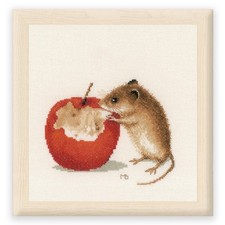 LANARTE Punto Croce Contato Topolino Decorativi Set Fai da Te Creativo Adulti 