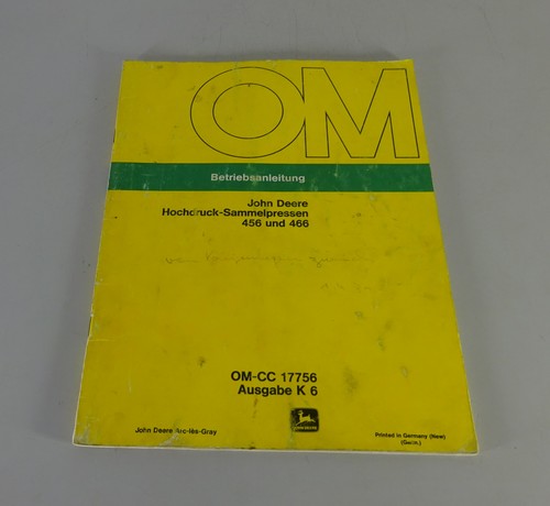 Manuale operativo john deere - manuale,