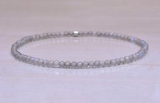 Bracciale elasticizzato Natural Flash Labradorite 2-3 mm perline in pietra...