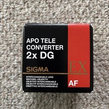 Teleconvertitore Sigma APO 2x obiettivo EX DG per Nikon con tappi scatola originale + custodia morbida