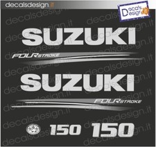 Adesivi motore marino fuoribordo Suzuki 150 cv four stroke 2018 barca stickers