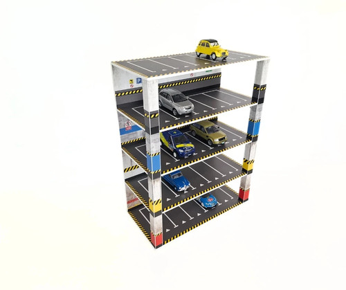 Diorama garage parcheggio auto