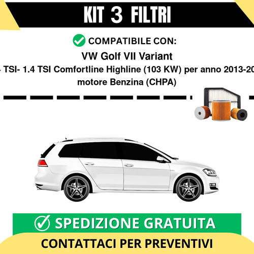 Kit filtri tagliando per - filtri,