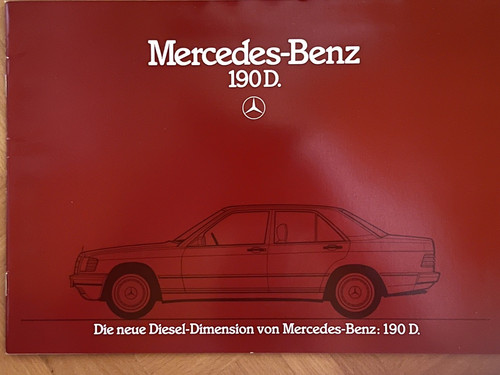 Brochure depliant mercedes 190 - brochure,