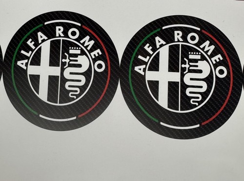 Adesivi neri alfa romeo logo - adesivi,