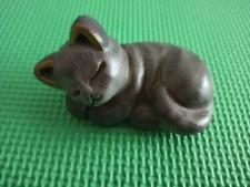 Thun gatto gattino micio piccolo grigio sdraiato dorme amante animali rarissimo