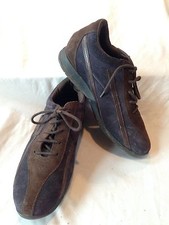 Scarpe Samsonite sneakers stringate blu navy e camoscio marrone taglia 37