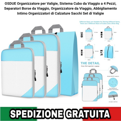 Set organizer valigie pezzi - organizer,