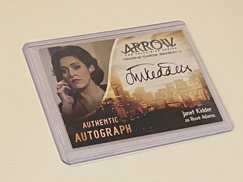 Arrow autograph card - card, janet