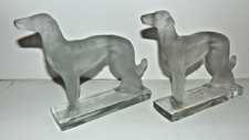 Lalique Type  Frosted Pair of