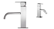 SET COMPLETO MISCELATORI LAVABO E BIDET  ITALIA PONSI CROMATO 