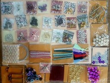 COD-F1 STOCK LOTTO mix KIT STARTER BIGIOTTERIA charms filo perline catena fiori