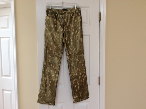 Jeans roccobarocco oro - jeans,