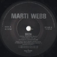 Marti Webb Ben Vinile 7''