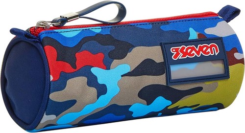 Portapenne camo stains blu - camo,