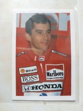 Ayrton Senna sticker n. 35 SUPER GRAND PRIX Euroflash 1988 Formula 1 motorsport