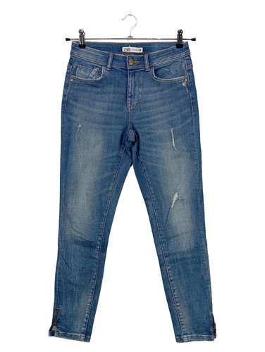 Zara jeans strappati donna blu - strappati,