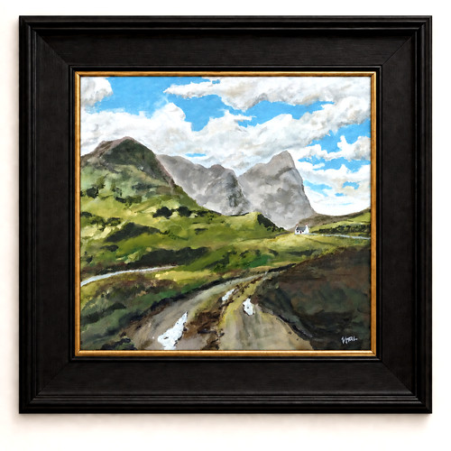 Glencoe cottage arte murale - cottage,