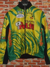 TEAM POLTI SANTINI MAGLIA BICI GIACCA JACKET CICLISMO PILE SINTETICO tg. XL