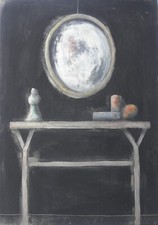 Piero BOLLA (Saluzzo 1933-Torino 2019) Interno con SPECCHIO cm 130x90 anno 1961