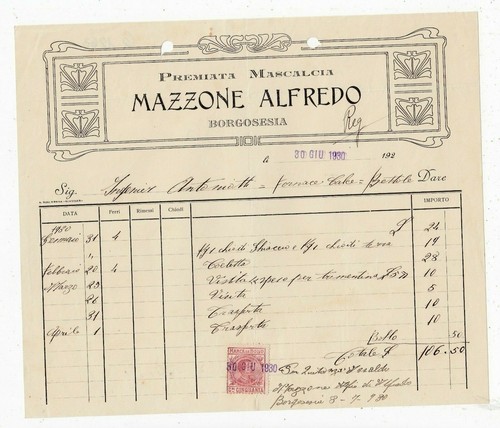Fattura borgosesia premiata - fattura,