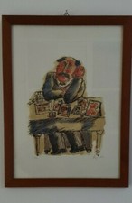 FRANZ BORGHESE - Litografia A Colori - rara p.a.