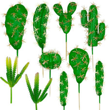 10 Pz Succulente Piante Artificiali, Cactus Di Artificiali Piante Grasse Finte D