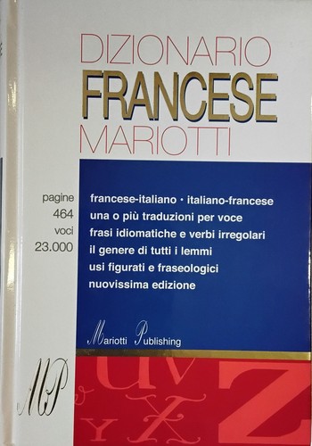 Dizionario francese mariotti - dizionario,