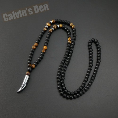 Collana con ciondolo zanna