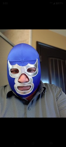 Blue demon mask
