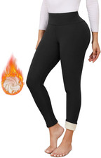 Leggins Invernali Donna Pantaloni Termici Leggings Felpati Pantacollant Vita Alt