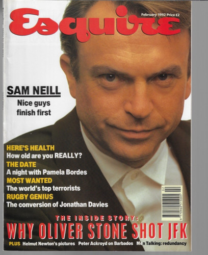 Esquire magazine sam neill - -,